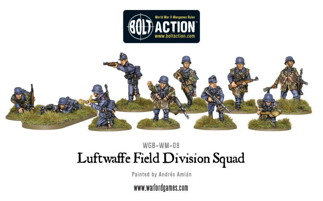 Bolt Action - Luftwaffe Feild Division Squad | Grognard Games