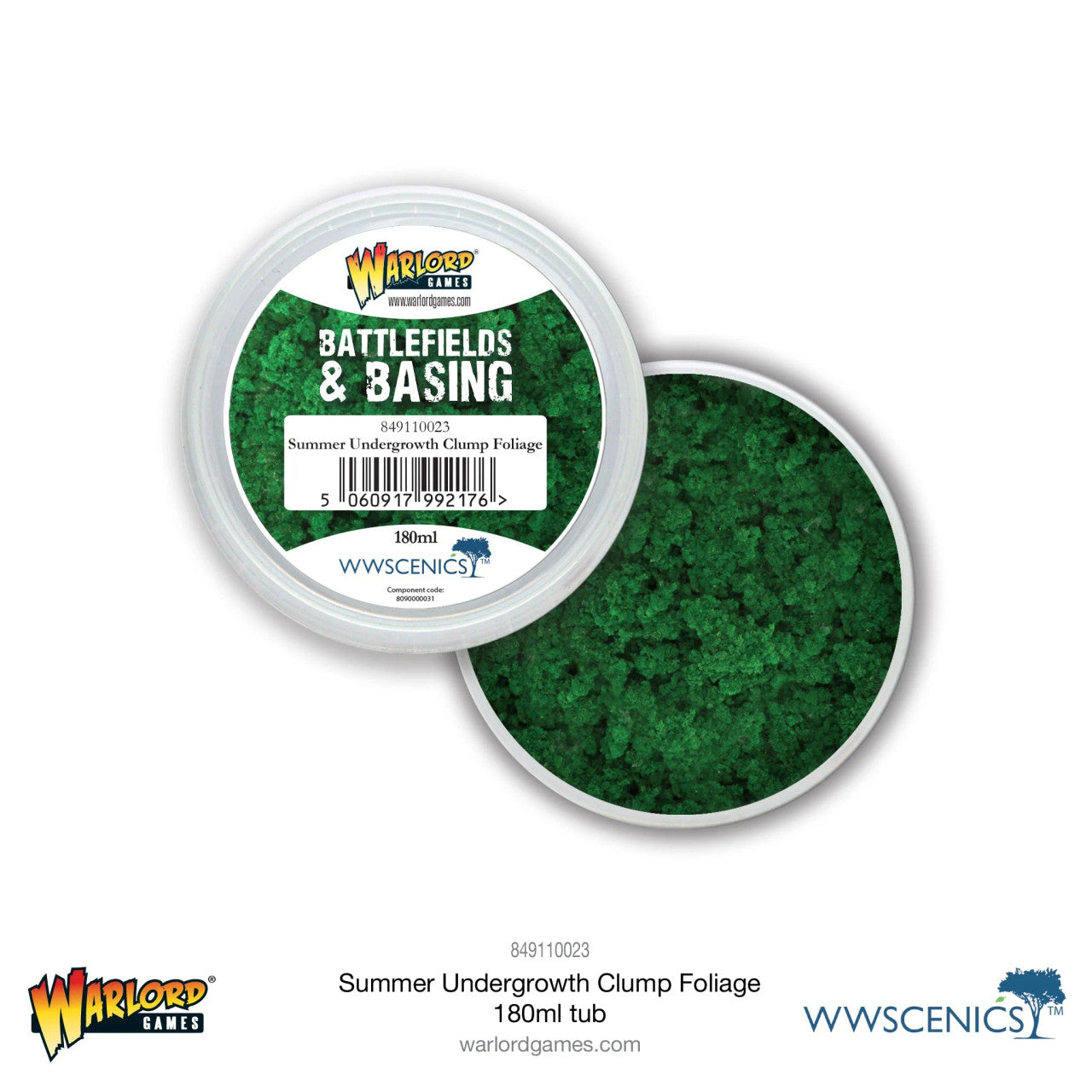 Warlord Battlefields & Basing: Summer Undergrowth Clump Foliage (180ml) | Grognard Games