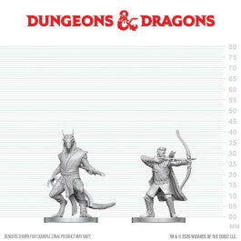 WizKids 90888 D&D Nolzur's Marvelous Miniatures: Elf Ranger & Dragonborn Monk | Grognard Games