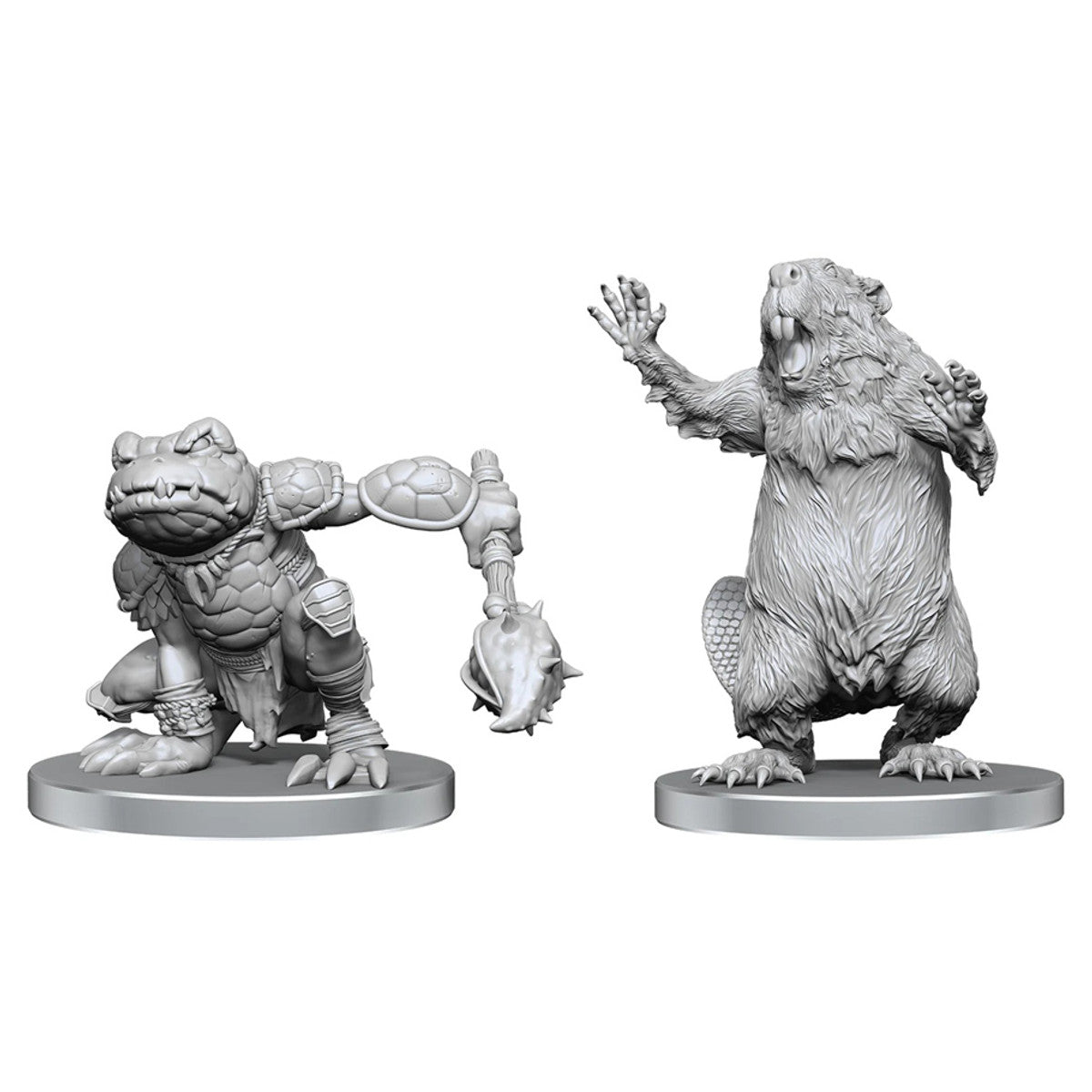 WizKids Deep Cuts Unpainted Miniatures Pathfinder Boggard Scout & Castoroides 97587 | Grognard Games
