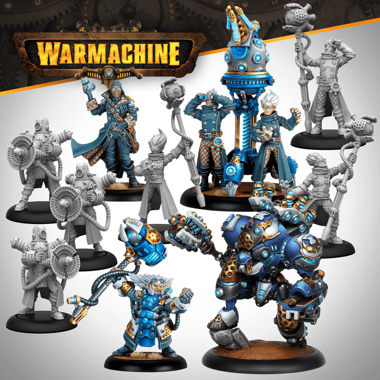 Warmachine: Cygnar Storm Forge Command Cadre Set | Grognard Games