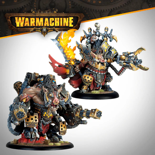 Warmachine: Emperor Carver Ultimus Esquire III & War Boar MMD47 | Grognard Games