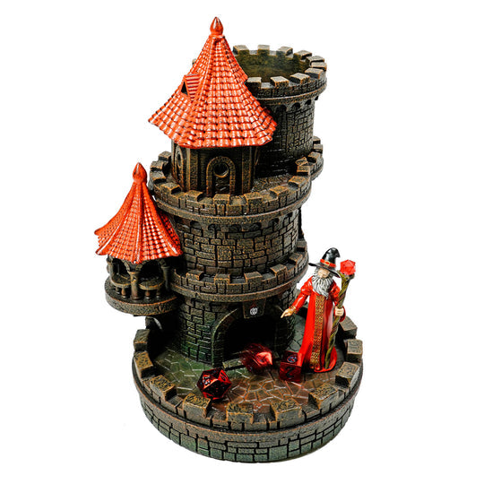 Forged Gaming Wizard's Dice Tower (Red) | Grognard Games