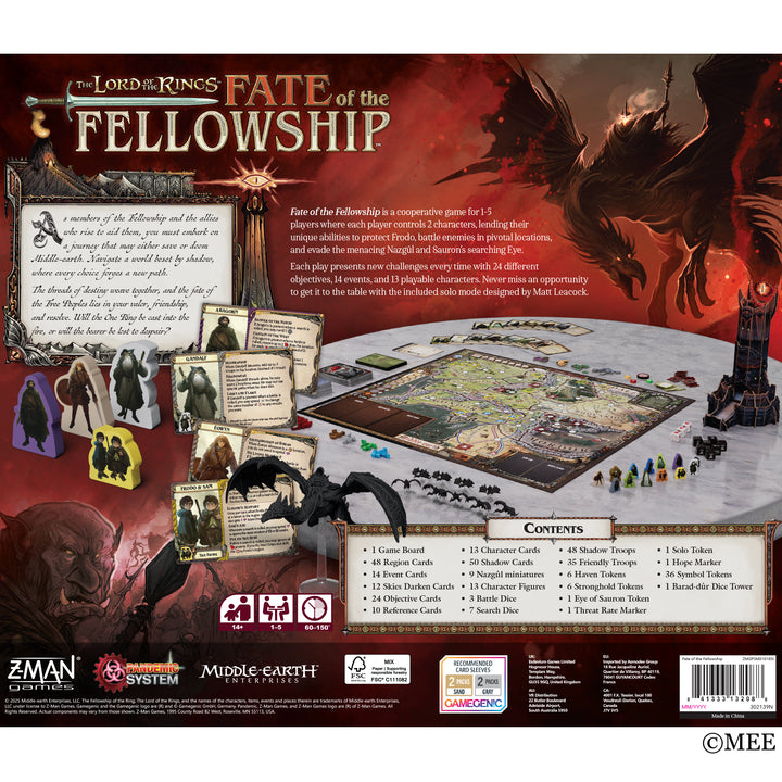 The Lord of the Rings: Fate of the Fellowship | Grognard Games