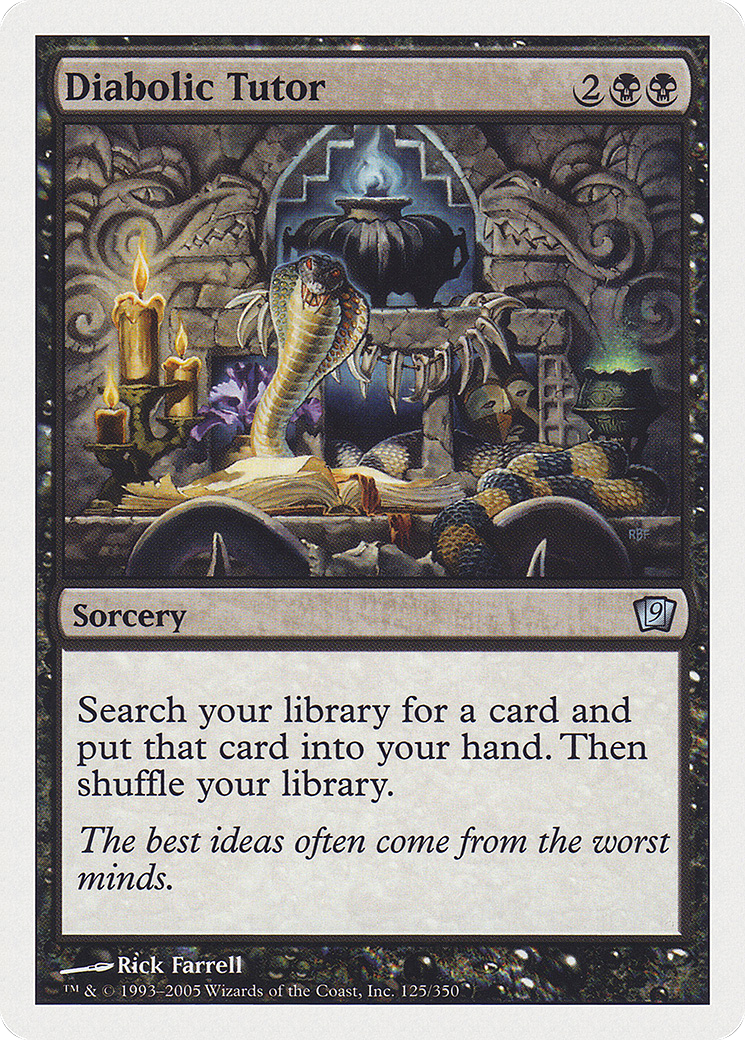 Diabolic Tutor [Ninth Edition] | Grognard Games