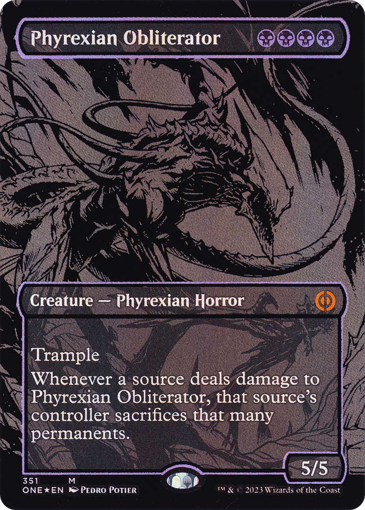 Phyrexian Obliterator (Oil Slick Raised Foil) [Phyrexia: All Will Be One] | Grognard Games