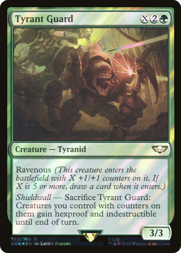 Tyrant Guard (Surge Foil) [Universes Beyond: Warhammer 40,000] | Grognard Games