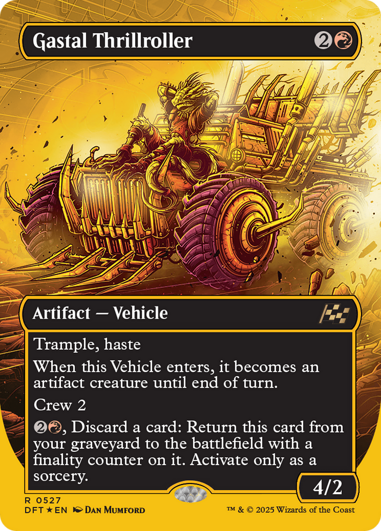 Gastal Thrillroller (Borderless) (First-Place Foil) [Aetherdrift] | Grognard Games