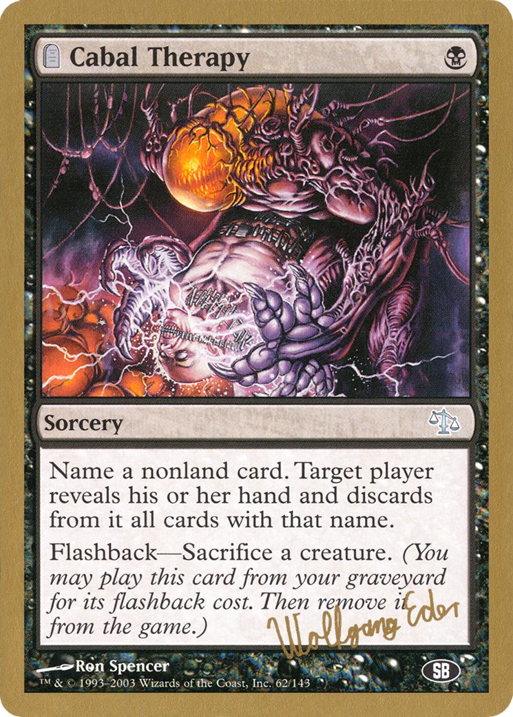 Cabal Therapy (Wolfgang Eder) (SB) [World Championship Decks 2003] | Grognard Games