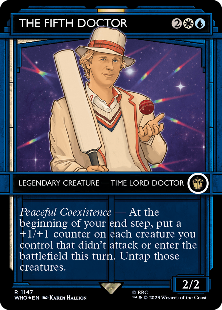 The Fifth Doctor (Showcase) (Surge Foil) [Doctor Who] | Grognard Games