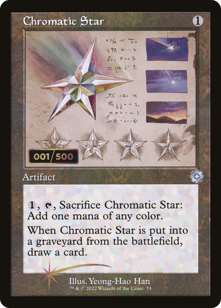 Chromatic Star (Retro Schematic) (Serial Numbered) [The Brothers' War Retro Artifacts] | Grognard Games