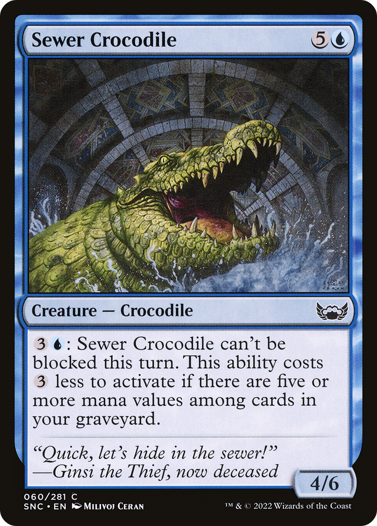 Sewer Crocodile [Streets of New Capenna] | Grognard Games