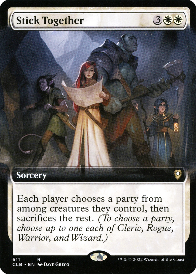 Stick Together (Extended Art) [Commander Legends: Battle for Baldur's Gate] | Grognard Games