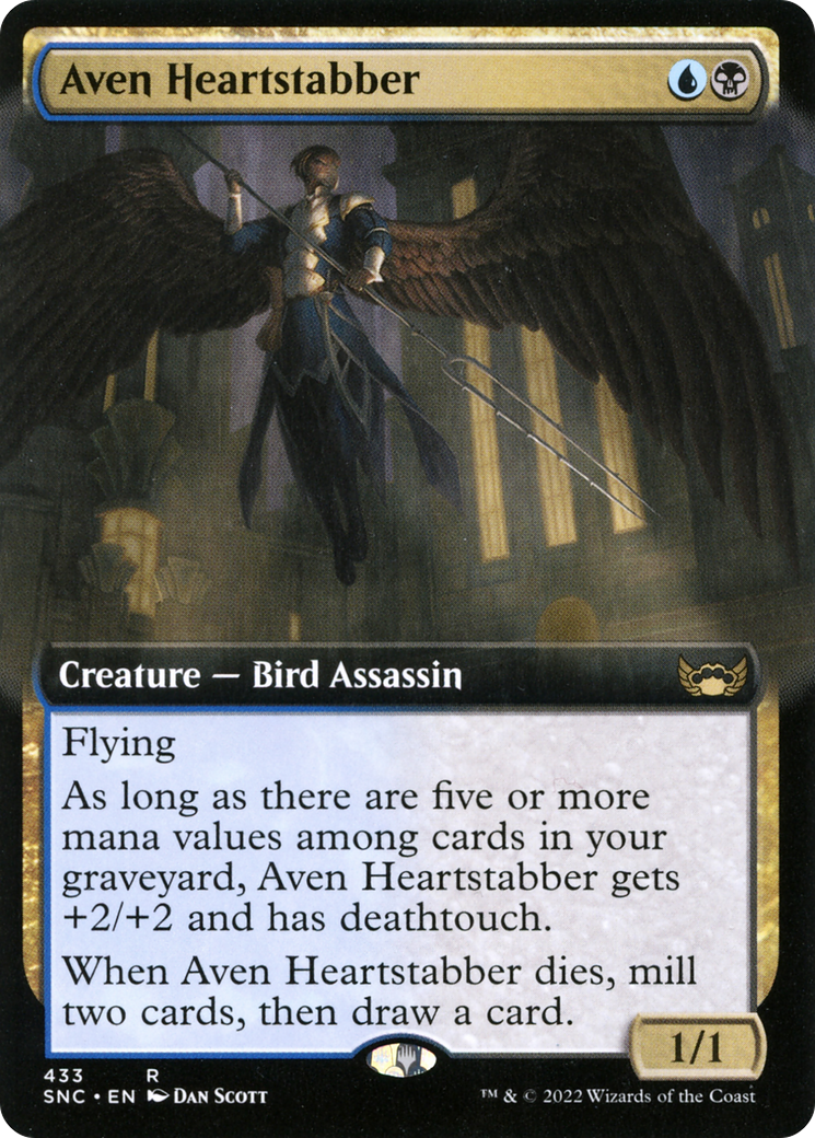 Aven Heartstabber (Extended Art) [Streets of New Capenna] | Grognard Games