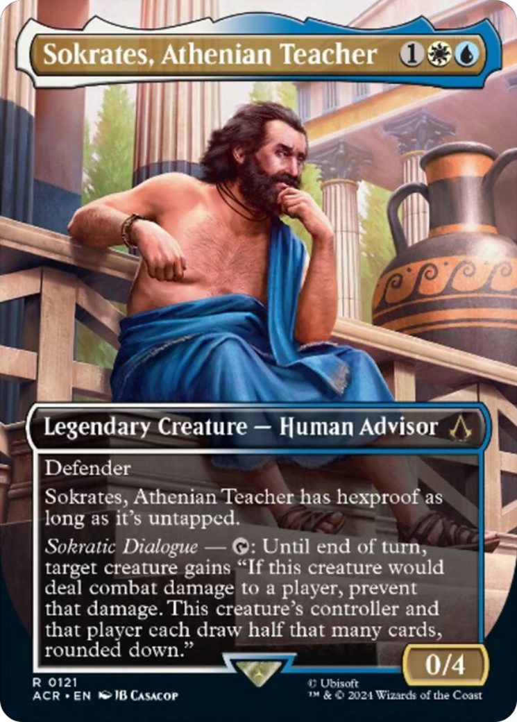 Sokrates, Athenian Teacher (ACR-121) - Assassin's Creed (Borderless) Foil | Grognard Games