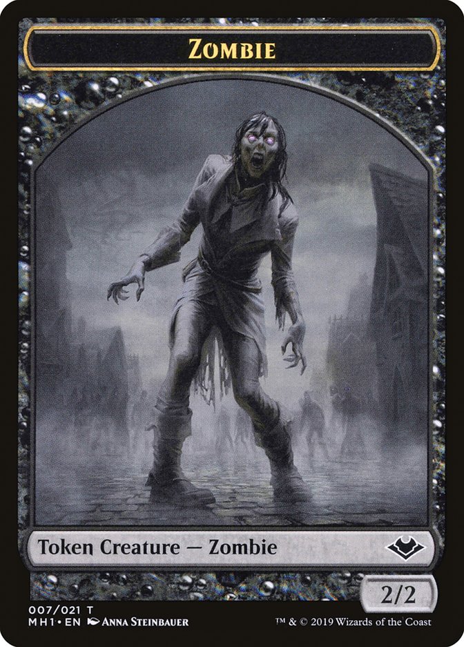 Zombie (007) // Myr (019) Double-Sided Token [Modern Horizons Tokens] | Grognard Games