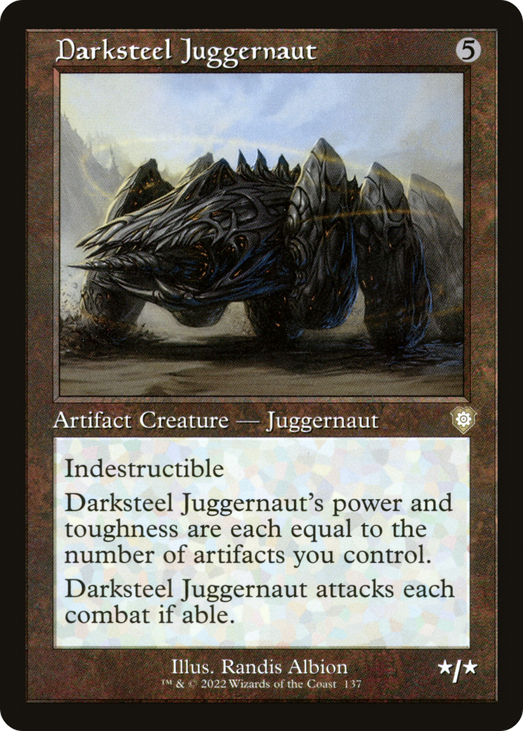 Darksteel Juggernaut (Retro) [The Brothers' War Commander] | Grognard Games