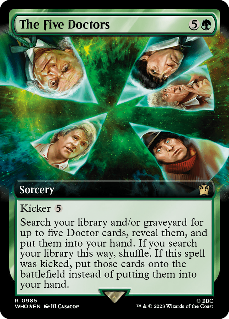 The Five Doctors (Extended Art) (Surge Foil) [Doctor Who] | Grognard Games