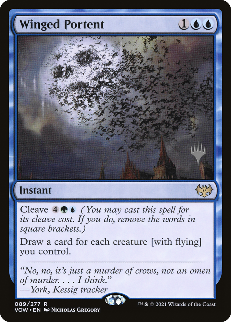 Winged Portent (Promo Pack) [Innistrad: Crimson Vow Promos] | Grognard Games