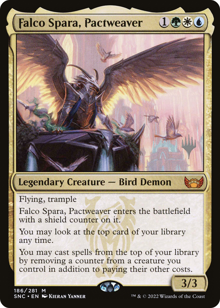 Falco Spara, Pactweaver (Promo Pack) [Streets of New Capenna Promos] | Grognard Games