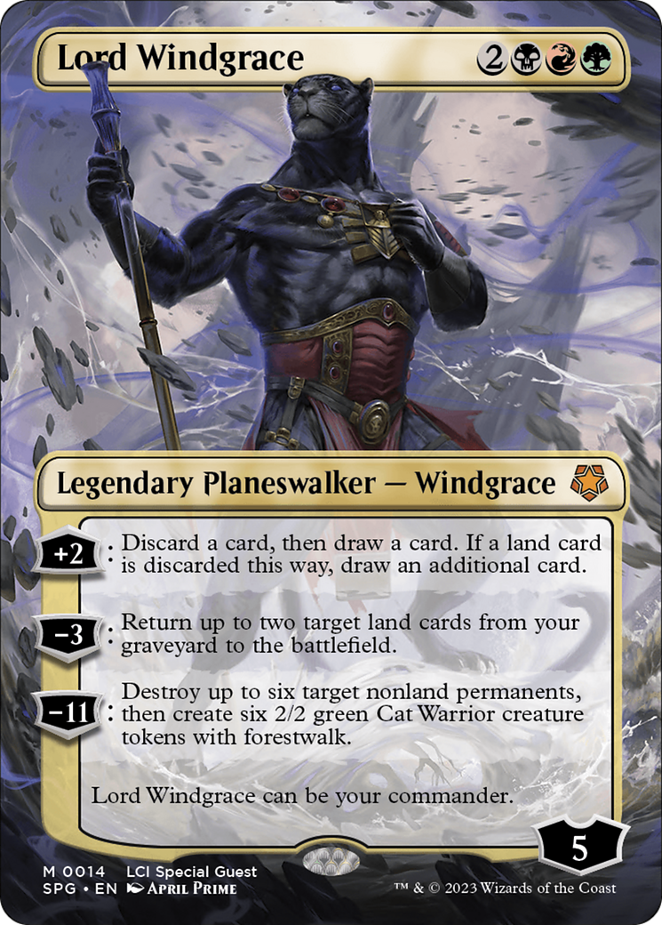 Lord Windgrace (SPG-014) - Special Guests (Borderless) Foil | Grognard Games