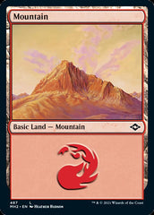 Mountain (487) (Foil Etched) [Modern Horizons 2] | Grognard Games