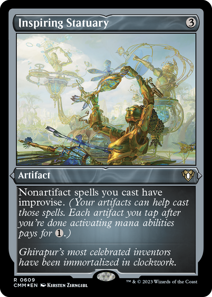 Inspiring Statuary (Foil Etched) [Commander Masters] | Grognard Games