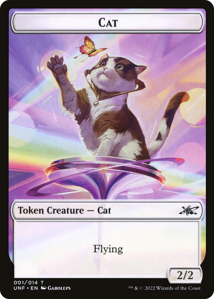 Cat (UNF-001) - Unfinity Tokens Foil | Grognard Games