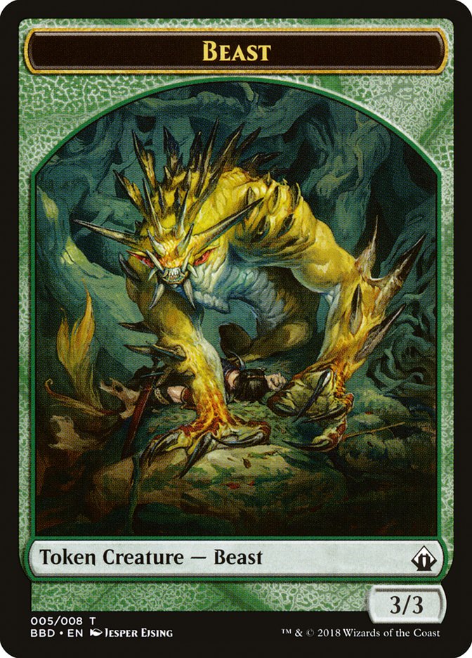 Beast Token [Battlebond Tokens] | Grognard Games