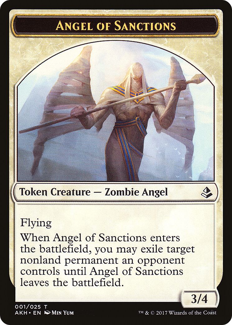 Angel of Sanctions (AKH-001) - Amonkhet Tokens Foil | Grognard Games