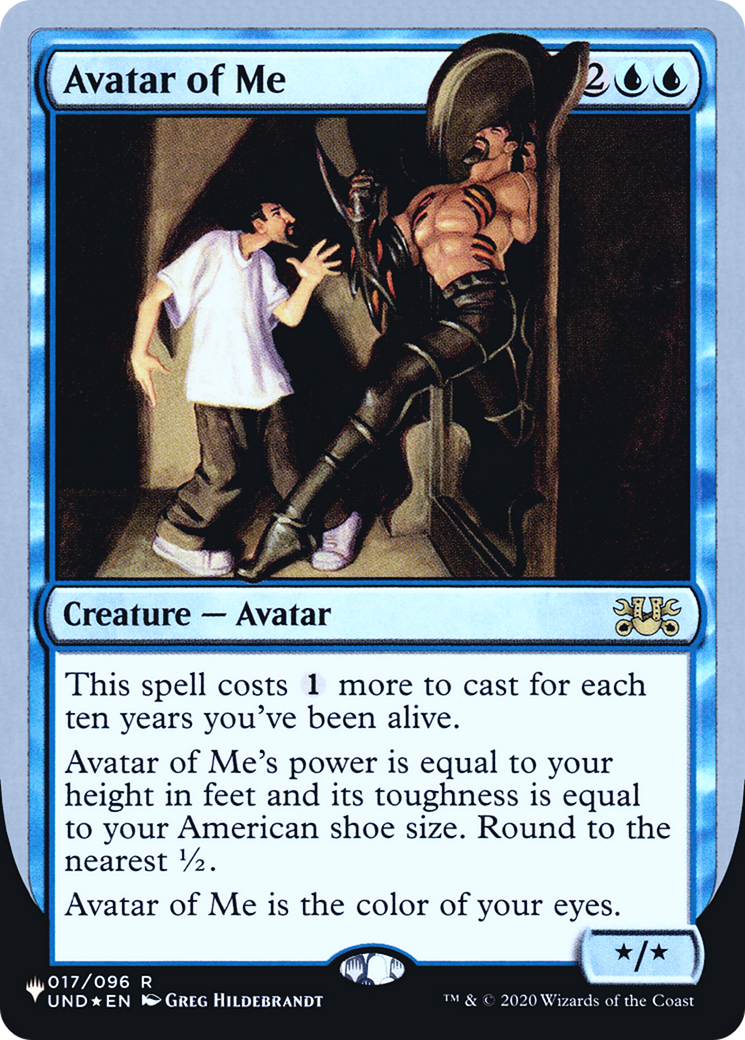 Avatar of Me (Unfinity Foil Edition) [The List] | Grognard Games