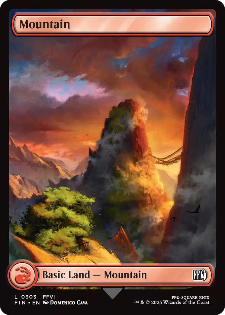 Mountain (FIN-303) - FINAL FANTASY Foil | Grognard Games