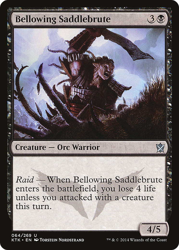 Bellowing Saddlebrute [Khans of Tarkir] | Grognard Games