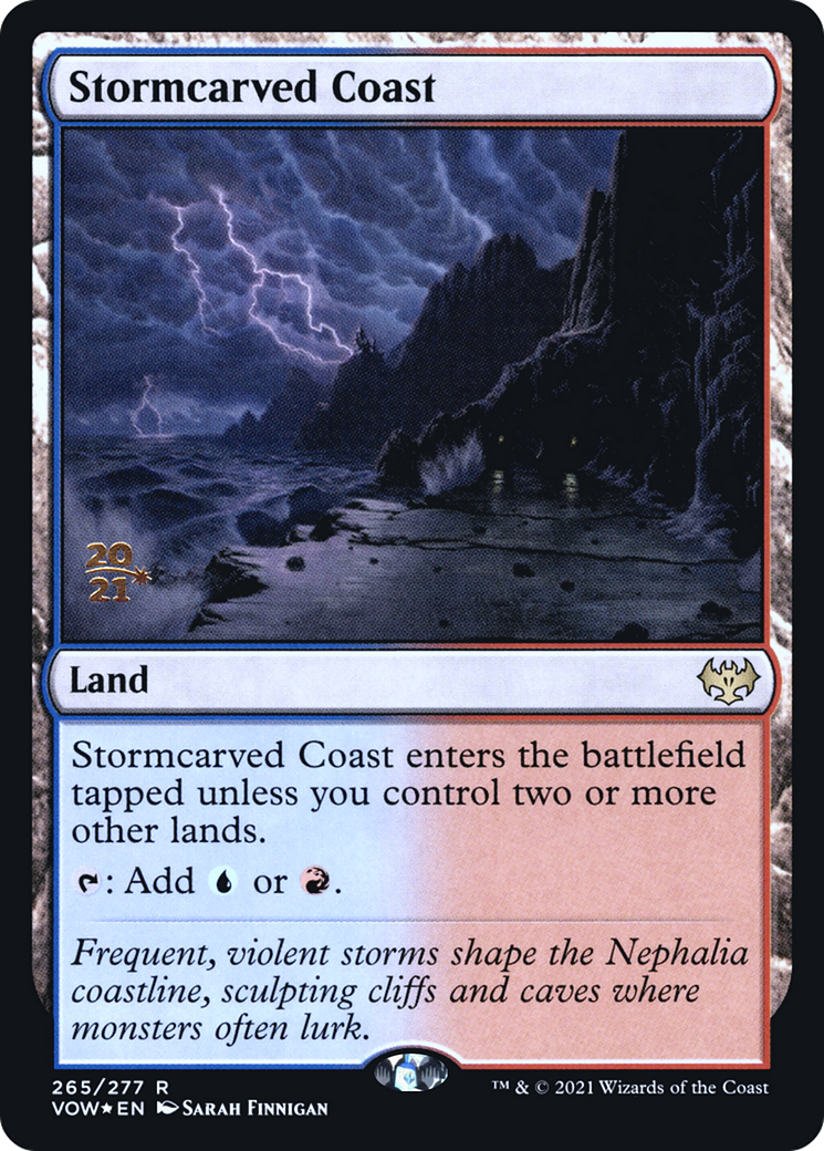 Stormcarved Coast [Innistrad: Crimson Vow Prerelease Promos] | Grognard Games