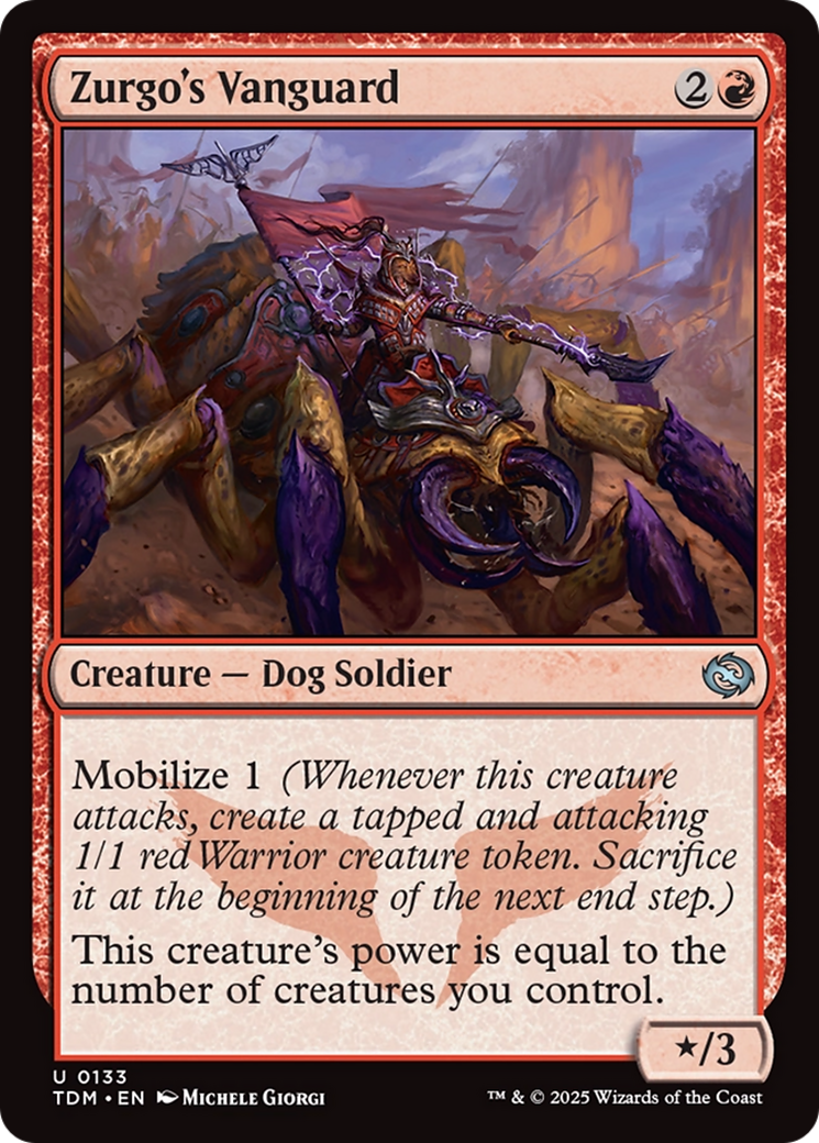 Zurgo's Vanguard [Tarkir: Dragonstorm] | Grognard Games