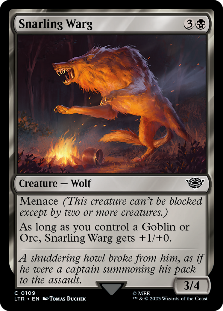 Snarling Warg [The Lord of the Rings: Tales of Middle-Earth] | Grognard Games