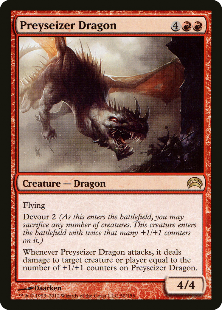 Preyseizer Dragon (PC2-050) - Planechase 2012 Foil | Grognard Games
