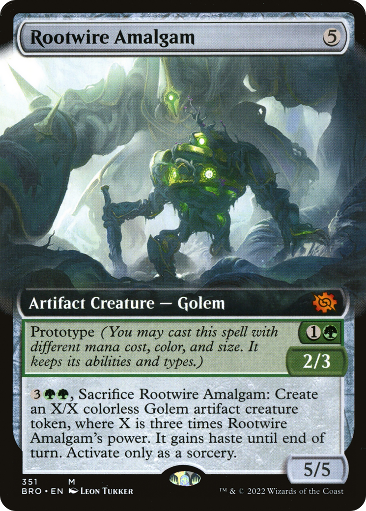 Rootwire Amalgam (Extended Art) [The Brothers' War] | Grognard Games