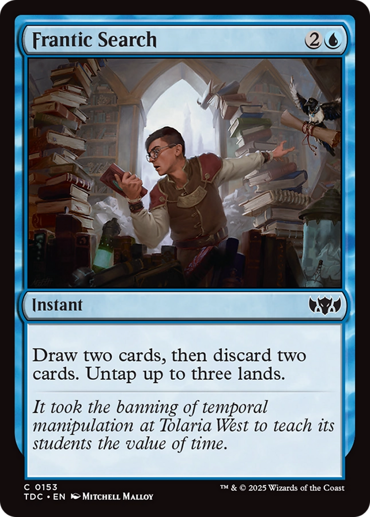 Frantic Search [Tarkir: Dragonstorm Commander] | Grognard Games