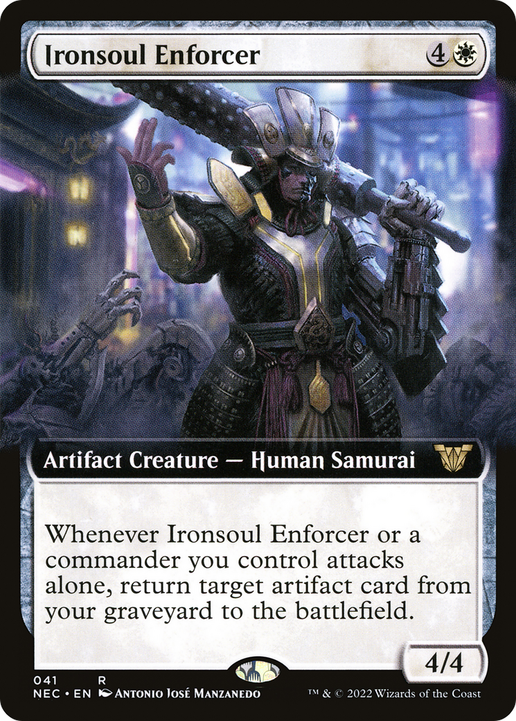 Ironsoul Enforcer (Extended) [Kamigawa: Neon Dynasty Commander] | Grognard Games