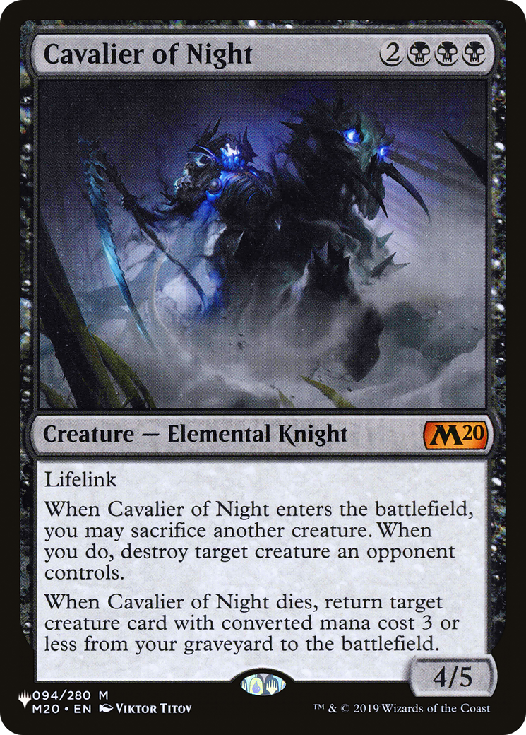 Cavalier of Night [The List] | Grognard Games