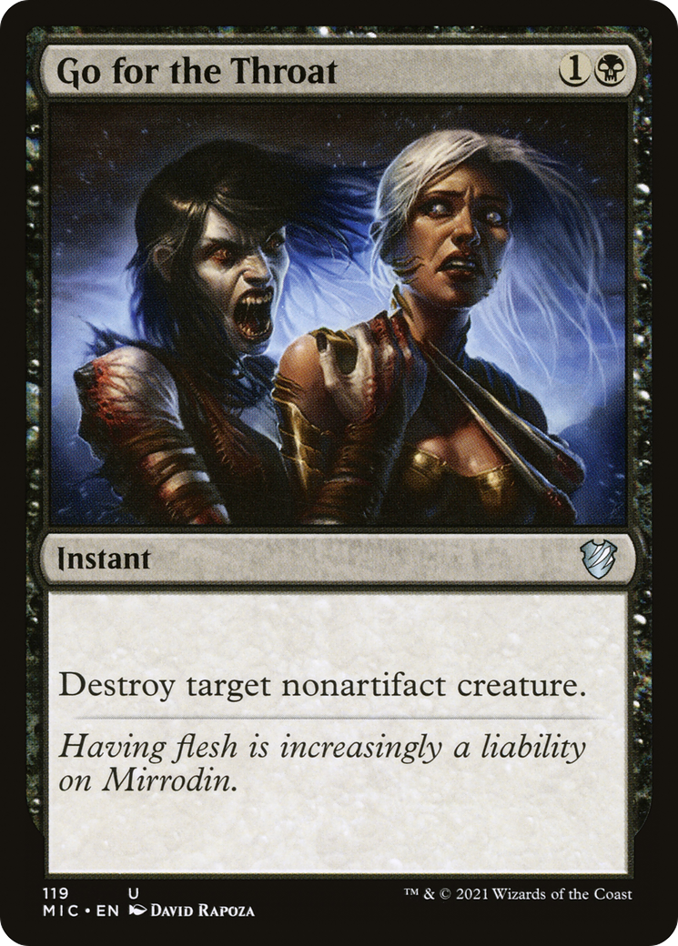 Go for the Throat [Innistrad: Midnight Hunt Commander] | Grognard Games