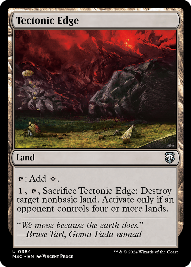 Tectonic Edge (Ripple Foil) [Modern Horizons 3 Commander] | Grognard Games