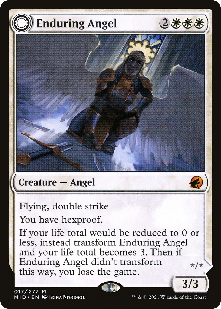 Enduring Angel // Angelic Enforcer [Innistrad: Midnight Hunt] | Grognard Games