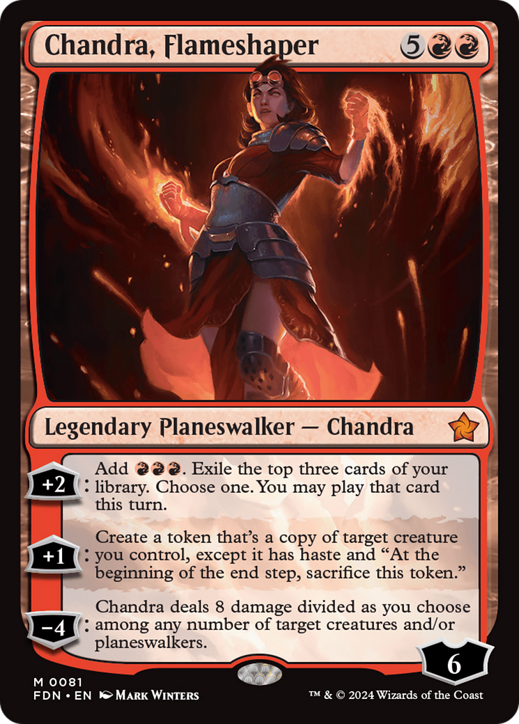 Chandra, Flameshaper [Foundations] | Grognard Games