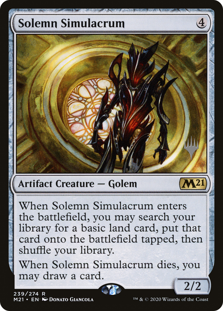 Solemn Simulacrum (Promo Pack) [Core Set 2021 Promos] | Grognard Games