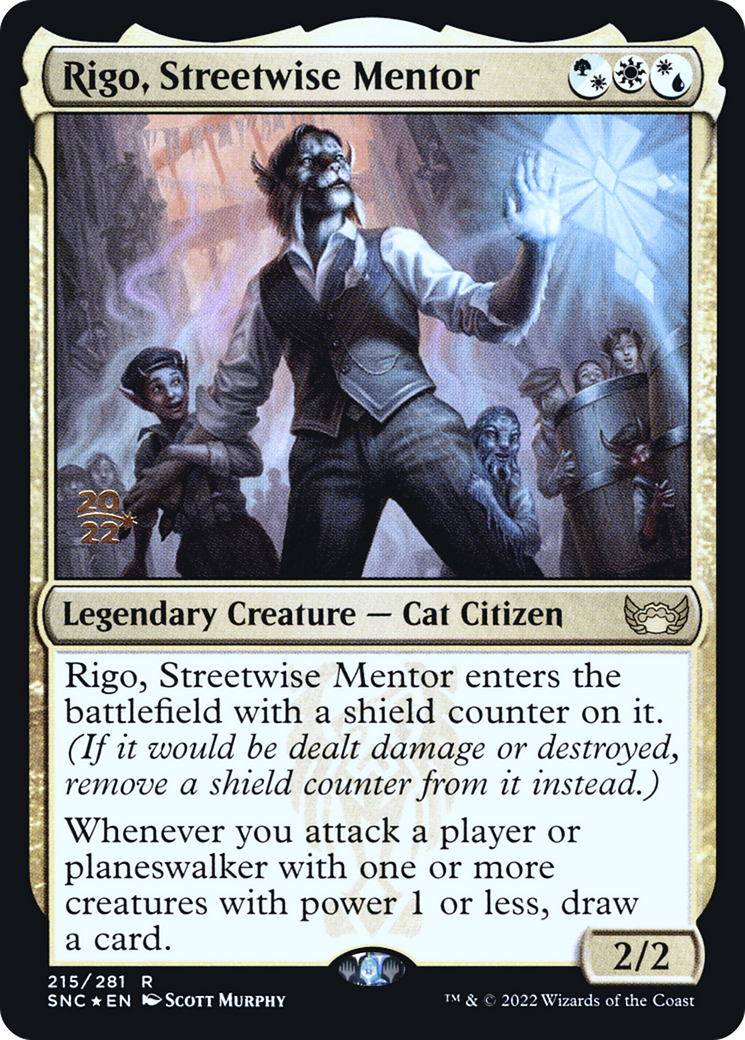 Rigo, Streetwise Mentor [Streets of New Capenna Prerelease Promos] | Grognard Games