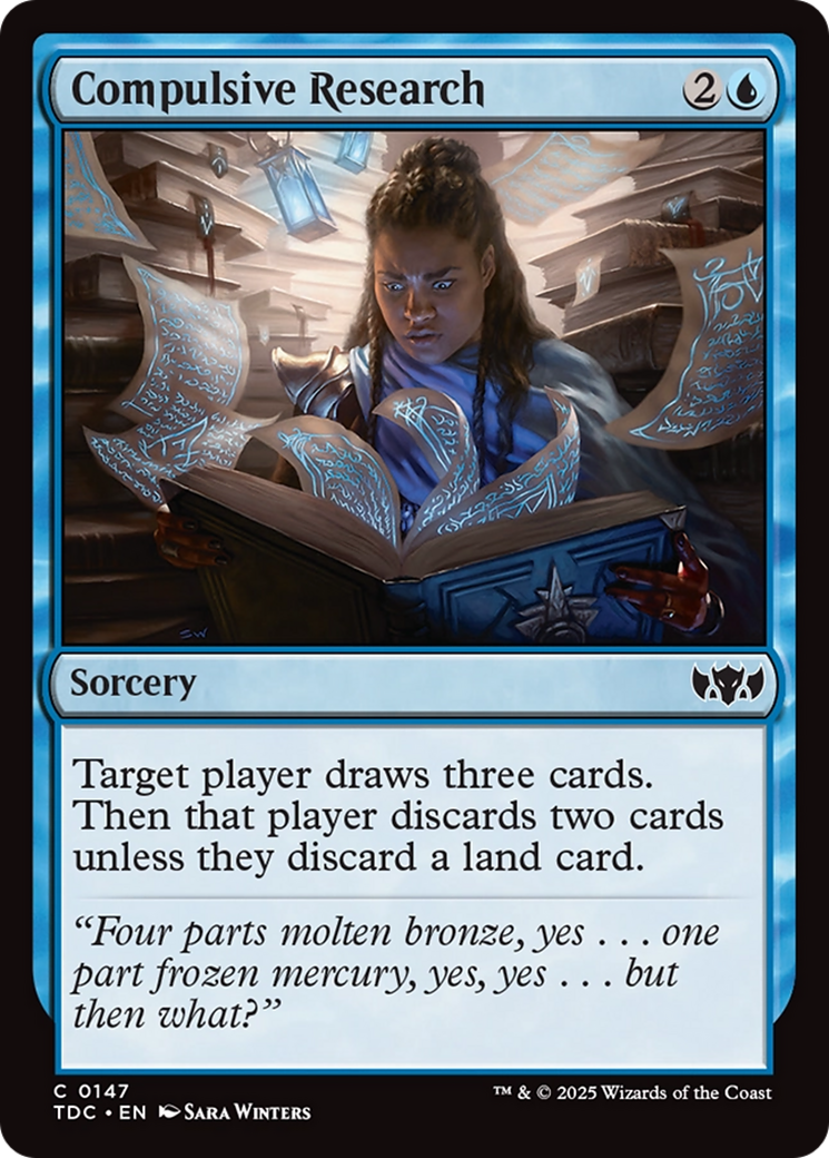 Compulsive Research [Tarkir: Dragonstorm Commander] | Grognard Games