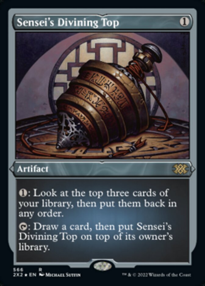 Sensei's Divining Top (Foil Etched) [Double Masters 2022] | Grognard Games