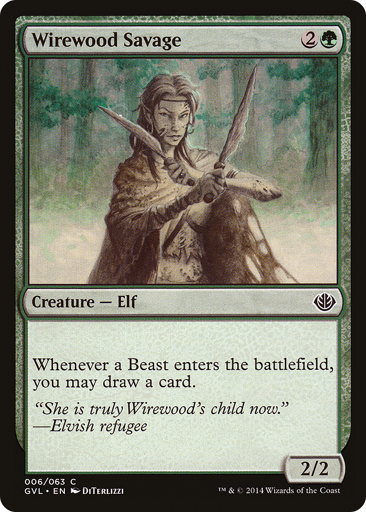 Wirewood Savage (Garruk vs. Liliana) [Duel Decks Anthology] | Grognard Games